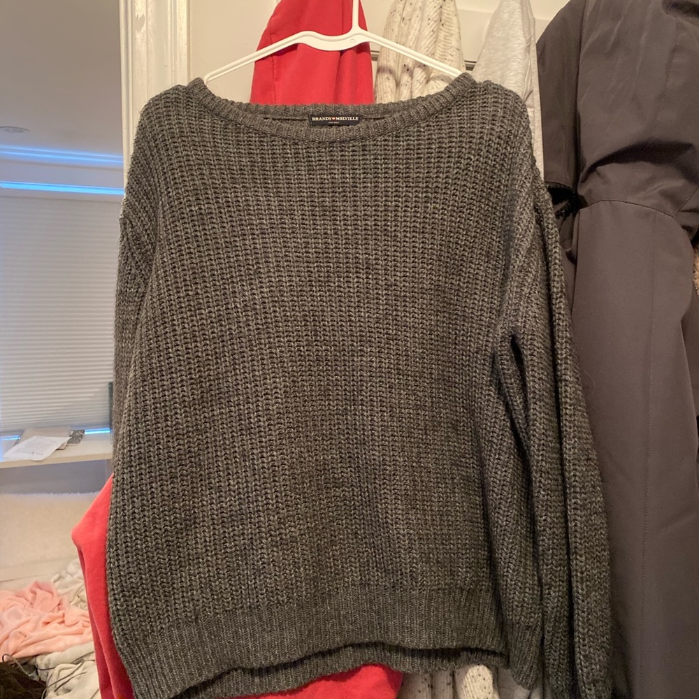 Grey brandy Melville sweater